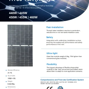 HT-SAAE Jupiter Pro HT66-18X+(ND)-F Double Glass 615W-635W Bifacial N-Type TOPCon Module