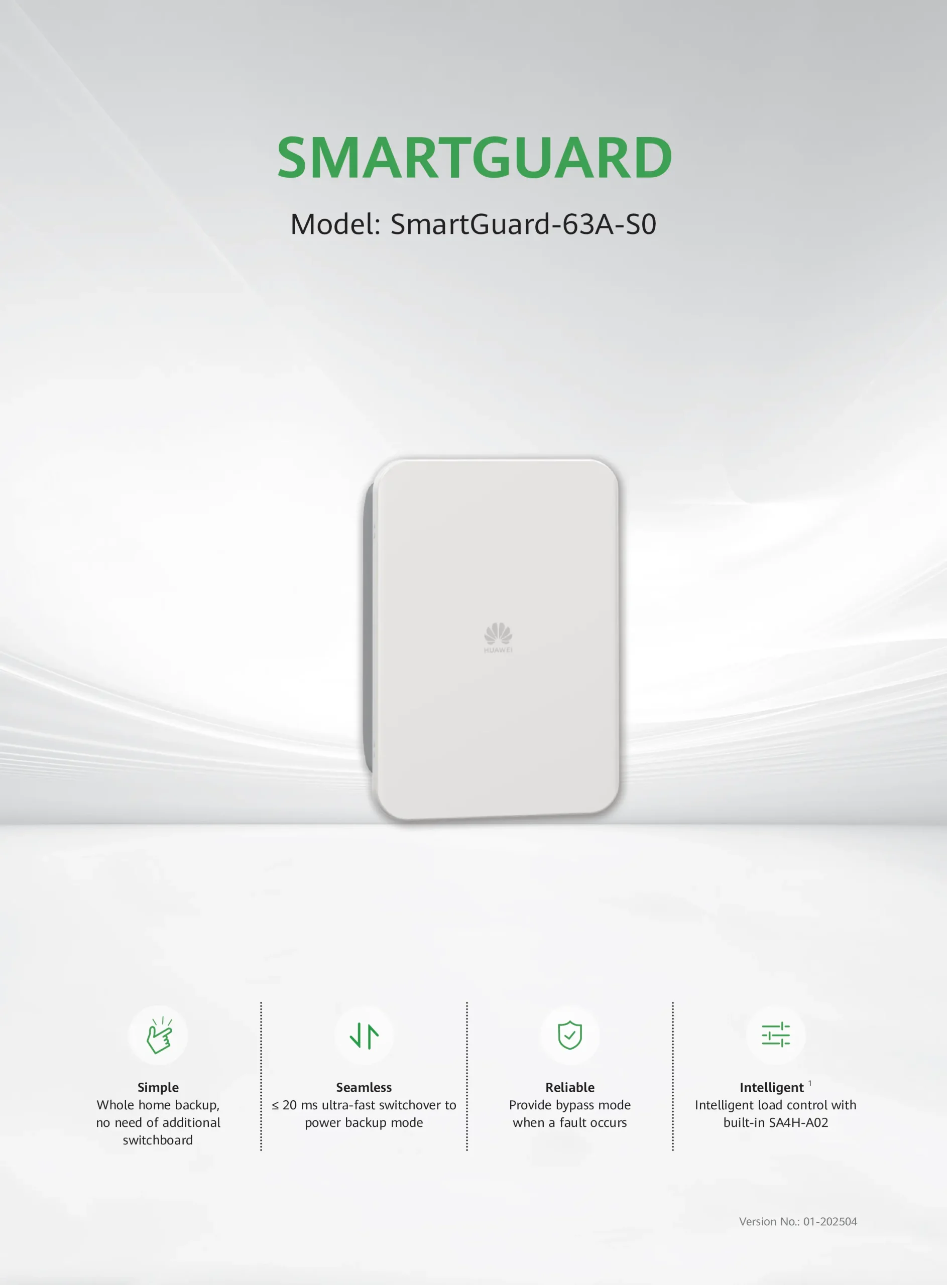 Huawei SmartGuard-63A-S0 Whole Home Backup Solution